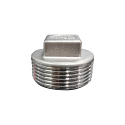 BUJÃO INOX 304 150LBS BSP 1.1/2'