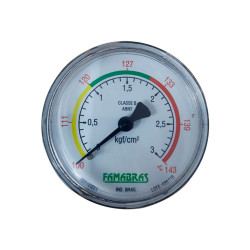 MANÔMETRO 62 ANGULAR CX A/C 3 KGF/CM2 R1/4 NPT - FAMABRAS