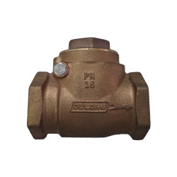 VÁLVULA RETENÇÃO HORIZONTAL PORTINHOLA 1.1/2' METAL/METAL FIG. 1301 BSP - Dulong