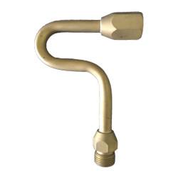 TUBO SIFÃO CACHIMBO LATÃO 1/2' BSP FEMEA X 1/2