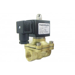 VÁLVULA SOLENÓIDE, 2 VIAS, NF, 1/2', 24VCC, COD. 14721 - THERMOVAL