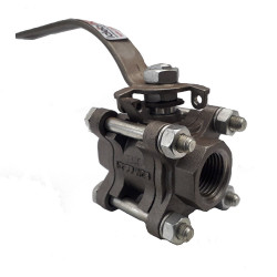 VÁLVULA ESFERA TRIPARTIDA S1000 1/2' BSP PP TI CF8/304 TP - MGA