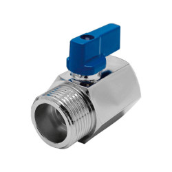 VÁLVULA ESFERA MONOBLOCO MINI PN16 1/4' PP LF BSP/MF TP BORBOLETA - MGA