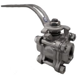 VÁLVULA ESFERA TRIPARTIDA S1000 1/2' BSP PR TI CF8/304 TP - MGA