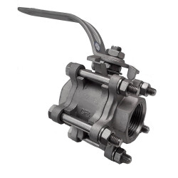 VÁLVULA ESFERA TRIPARTIDA S1000 1.1/2' BSP PR TI CF8/304 TP - MGA