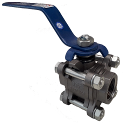 VÁLVULA ESFERA TRIPARTIDA S1000 1/2' NPT PP WCB AC/HC TR - MGA