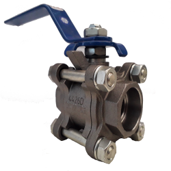 VÁLVULA ESFERA TRIPARTIDA S1000 1/2' SW PP WCB AC/HC TR - MGA