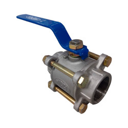 VÁLVULA ESFERA TRIPARTIDA 1000 PSI SI 304 PP TP 2' BSP - MIPEL