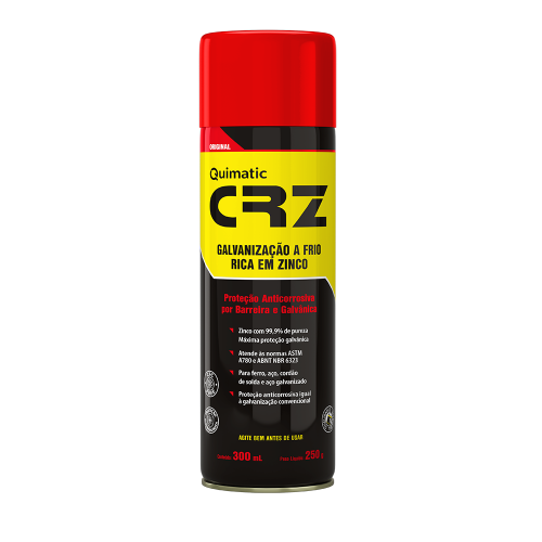 GALVANIZAÇÃO INSTANTÂNIA A FRIO CRZ SPRAY 300 ML - QUIMATIC TAPMATIC GALVANIZAÇÃO INSTANTÂNIA A FRIO CRZ SPRAY 300 ML - QUIMATIC TAPMATIC