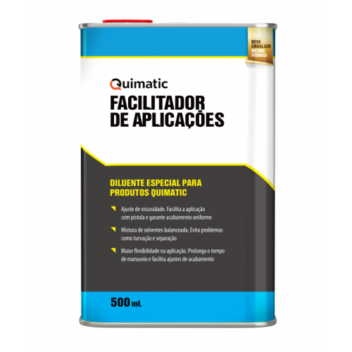DILUENTE FACILITADOR DE APLICACOES 500 ML QUIMATIC TAPMATIC DILUENTE FACILITADOR DE APLICACOES 500 ML QUIMATIC TAPMATIC