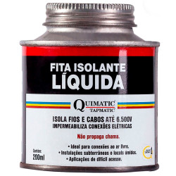 FITA ISOLANTE LIQUIDA INCOLOR 200ML QUIMATIC TAPMATIC