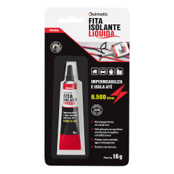 FITA ISOLANTE LIQUIDA BISNAGA PRETA 16G - QUIMATIC