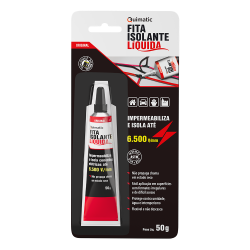 FITA ISOLANTE LIQUIDA BISNAGA PRETA 50G - QUIMATIC