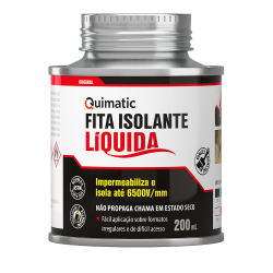 FITA ISOLANTE LIQUIDA INCOLOR 200ML QUIMATIC TAPMATIC