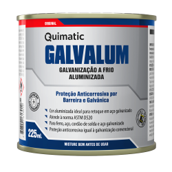 GALVANIZAÇÃO ALUMINIZADA A FRIO GALVALUM 225ML - QUIMATIC TAPMATIC
