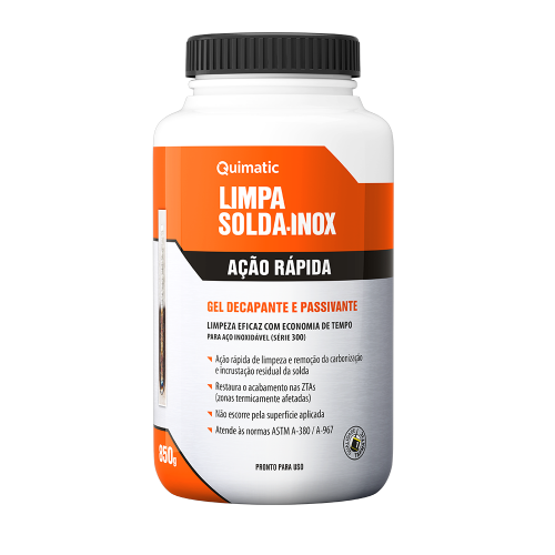 GEL DECAPANTE LIMPA SOLDA INOX AÇÃO RAPIDA - 850 G