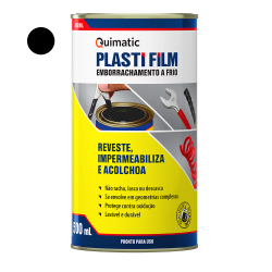 PLASTI FILM EMBORRACHAMENTO LIQUIDO 500ML PRETO QUIMATIC 