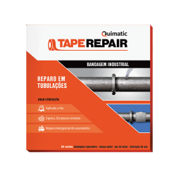 BANDAGEM INDUSTRIAL TAPEREPAIR 5CM X 3,6 M ATÉ 5' DIÂMETRO- QUIMATIC TAPMATIC