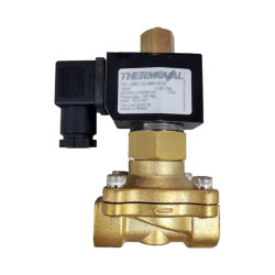 VÁLVULA SOLENÓIDE, 2 VIAS, NA,1/2', 10-100PSI, 220V, COD. 15425 - THERMOVAL