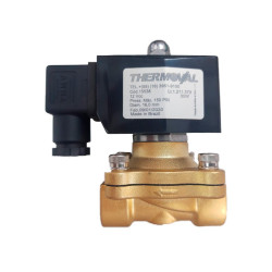 VÁLVULA SOLENÓIDE NF 3/8 BSP 0-150PSI 12VCC CÓD.15538 - THERMOVAL