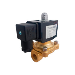 VÁLVULA SOLENÓIDE 2 VIAS NF 3/8' 0-150PSI 220V COD 15546 - THERMOVAL