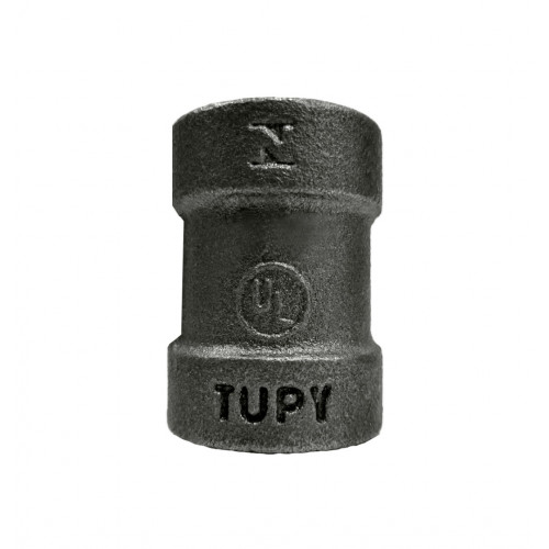 NIPLE DUPLO 1/4' NPT CL300 PRETO - TUPY