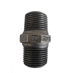 NIPLE DUPLO 1.1/2' NPT CL300 PRETO - TUPY