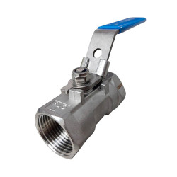 VÁLVULA ESFERA MONOBLOCO INOX 304 150LBS SI PR TP 1' C/ TRAVA P/ CADEADO